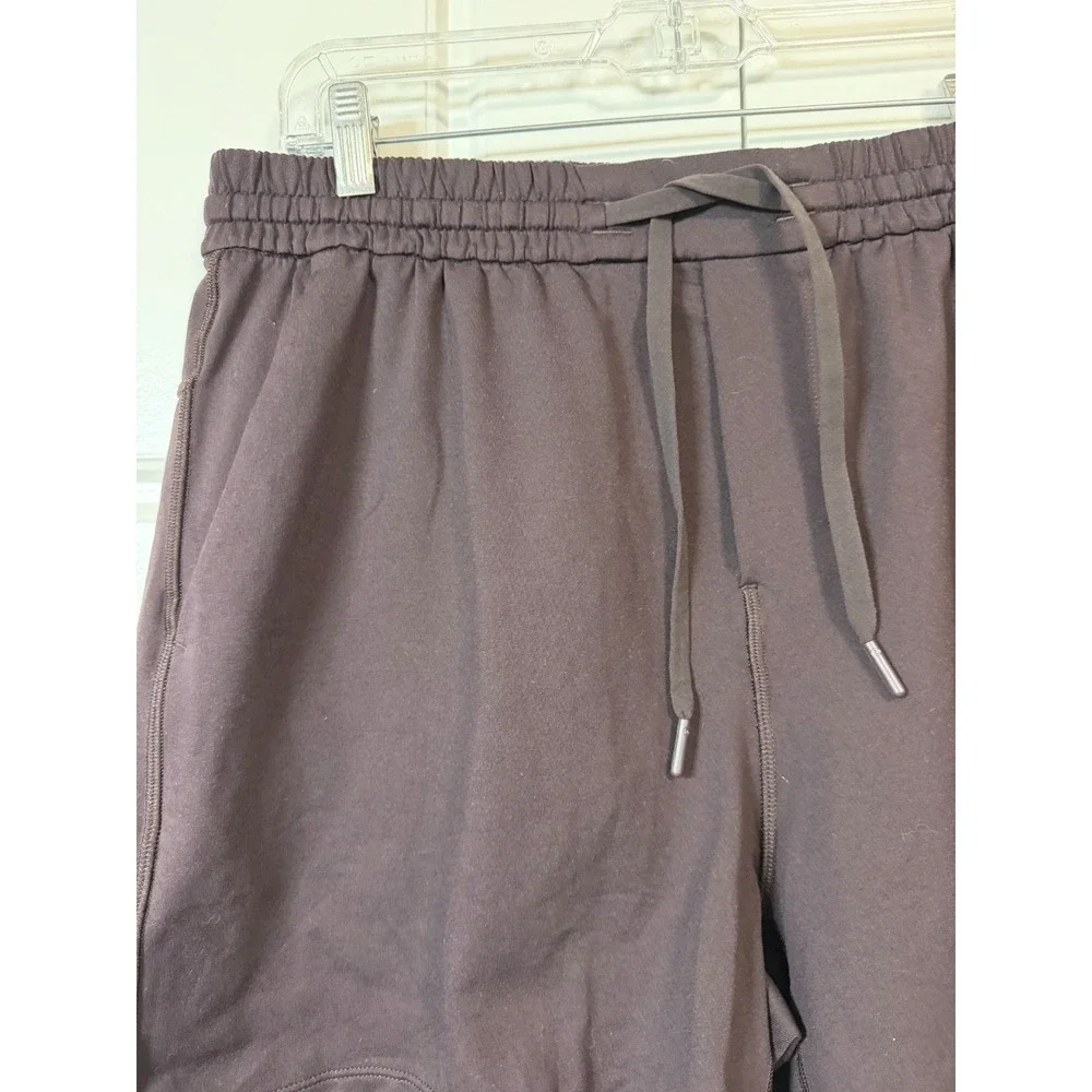 Lululemon City Sweat Short Mens Large Espresso Brown 5 Inch Inseam LM7BI2S